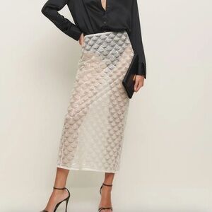 NEW NWT Reformation Jordan Low Waist Skirt